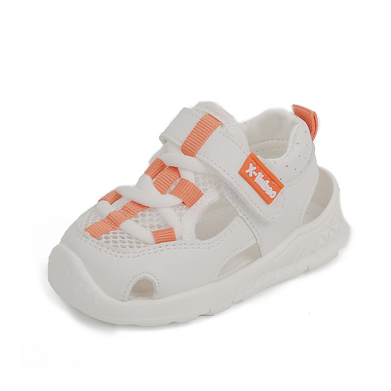 Zapatos de bebé para niños pequeños zapatos de bebé de fondo suave 0-1-3 1 año 2 primavera y otoño zapatos cerrados para niños y niños malla transpirable