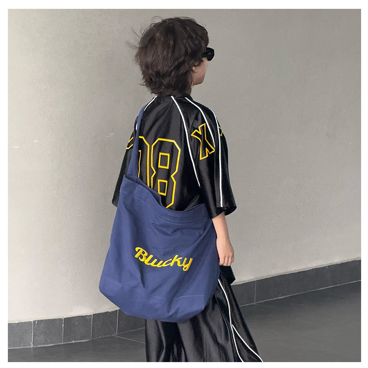 letras extranjeras, bolsas de hombro para niños y niñas, lindos colgantes de oso, bolsas de mochila para bebés, bolsas de lona para niños de gran capacidad, moda