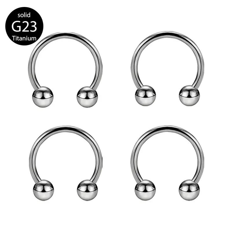 16G labret stud size and finish detail