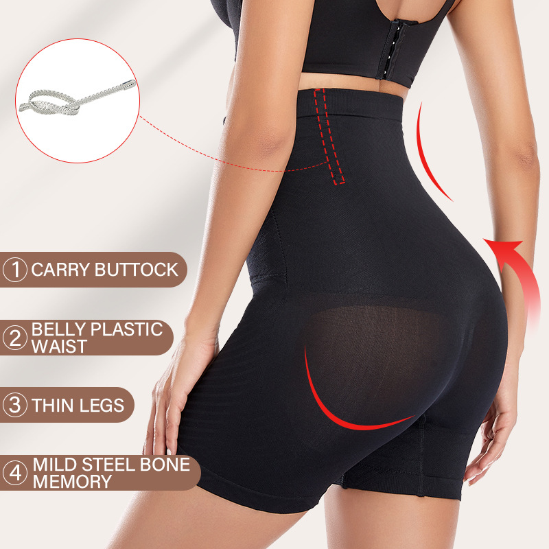 Cintura alta vientre que forma los pantalones de las mujeres postparto cintura corsé cadera levantando cuerpo que forma los pantalones sin costuras más tamaño boxeador corsé apretado cuerpo que forma la ropa