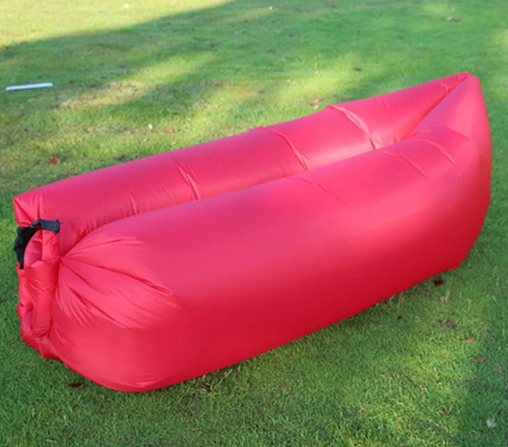 Надувной дорожный лежак, быстро-надувающийся полиэстеровый диван-кушетка, компактный портативный (поддерживает до 300 кг)