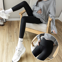 新款孕妇打底裤春季外穿鲨鱼皮裤九分休闲瑜伽显瘦裤