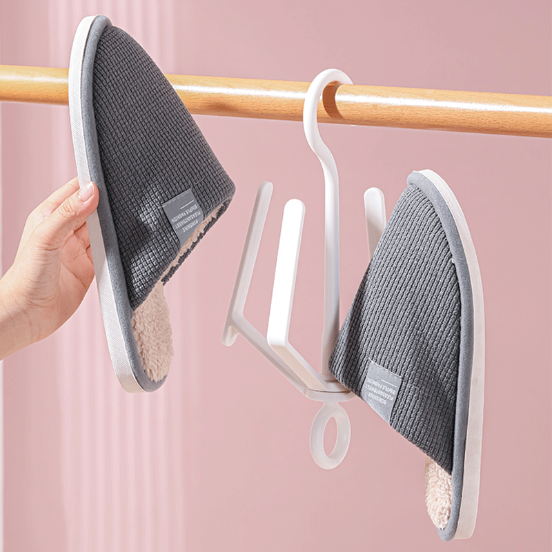 Miki Balcony Windproof Shoes Drying Rack Shoes Storage Shoes Drying Rack Multifunctional Rotatable Hook Small Shoes Drying Rack