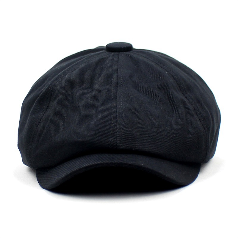 2021 new candy color women beret fashion solid color octagonal cap cotton peaked cap forward hat painter hat