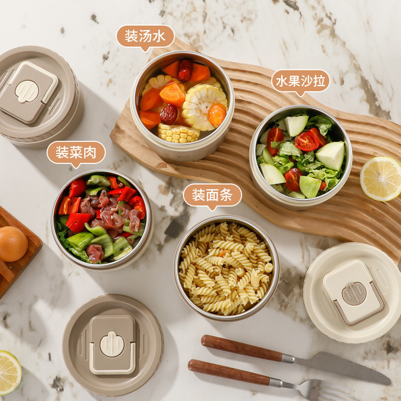 ステンレス製弁当箱 電子レンジ対応 サラリーマン向け弁当箱 多機能弁当箱 通勤用弁当箱 跨境配送専用|undefined