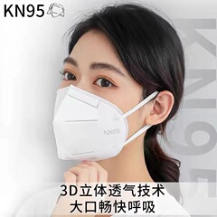 kn95五層成人3d立體防塵防工業塵粉一次性不勒耳含熔噴布批發