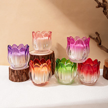 创意圣诞礼物彩色花形香薰蜡烛结婚生日伴手礼大豆蜡套装现货批发