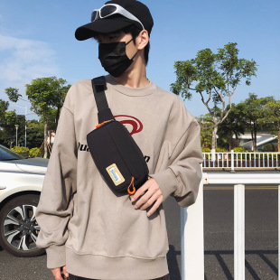 Waist Bag Women's Summer New Thickened Oxford Cloth All-Match Shoulder Bag Mobile Phone Bag Casual Sports Chest Bag Crossbody Bag Portable