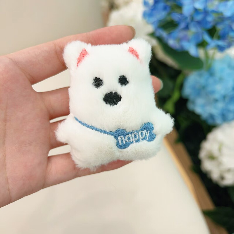 卡通毛绒钥匙扣挂件配饰diy手工服饰拖鞋包包饰品胸针配件半成品|undefined