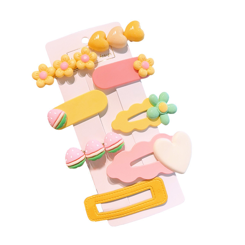 2023 horquilla de frutas para niños Nueva niña linda clip Chica clip flor horquilla accesorios para el cabello no lastiman el cabello