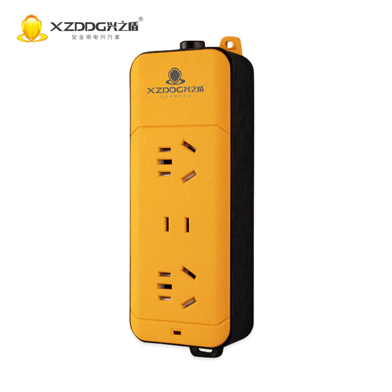 无线12孔插座防爆防摔一体连铜大功率黄色10a-16A不带线插座排插