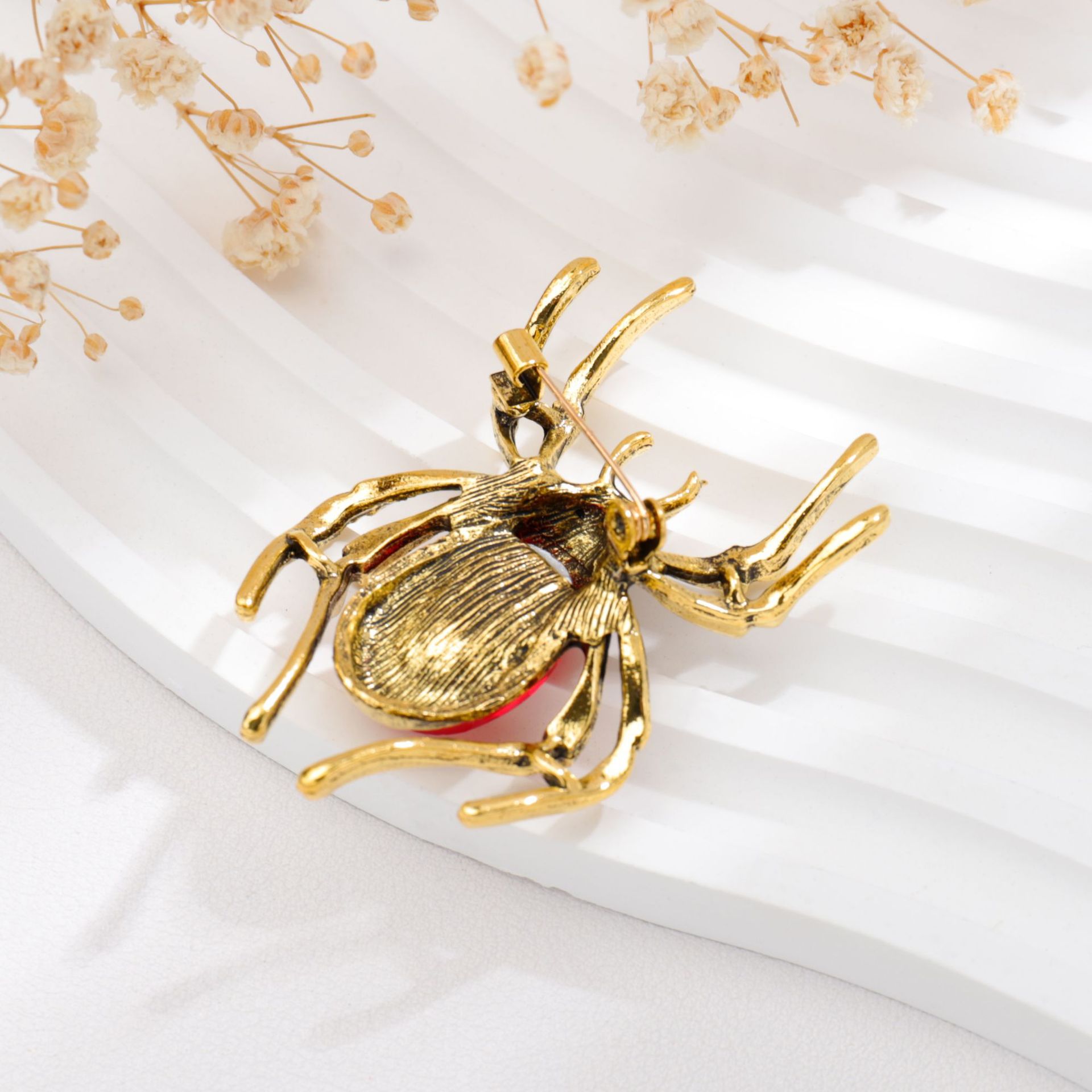 Spider Pattern Unisex Gender Inlay Design Simple Style Style Simple Style Pin Spider Alloy Inlay Zircon Unisex Brooches