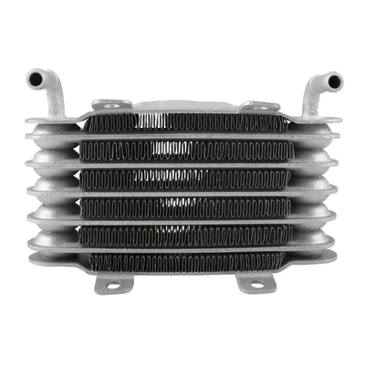 Universal Motorcycle Six-Layer Cooler Silver Aluminum Alloy Small Fuel Cooler Modified Oil Cooler 6-Row Radiator (Soyutma sisteminin digər hissələri) - oc148-silver-six-layer-oil-cooler