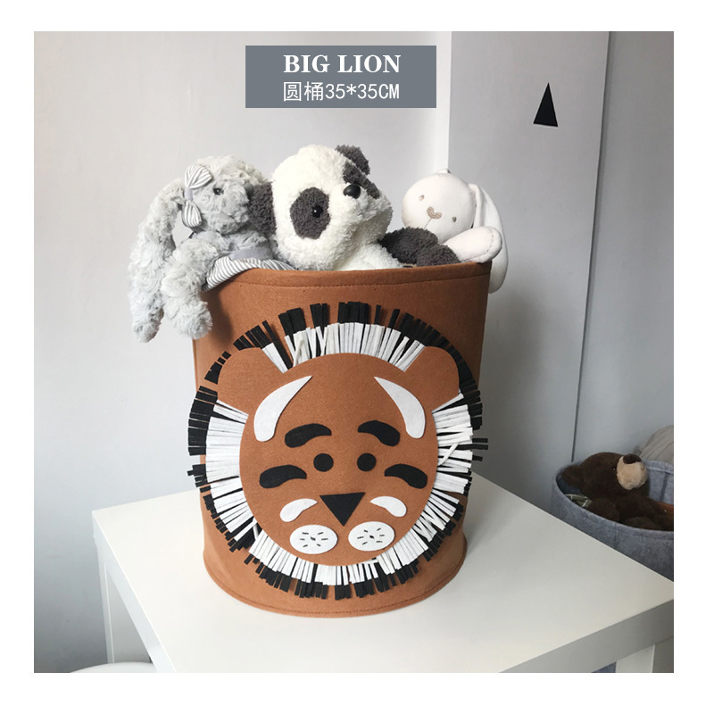 Storage system, cartoon capacious storage basket