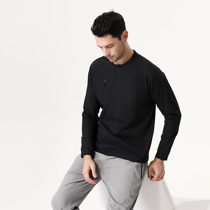 Suéter de manga larga de Dijia, primavera, otoño e invierno, correr al aire libre, ropa de secado rápido, camiseta deportiva de pájaro para hombre, ropa de fitness, transpirable, transfronteriza