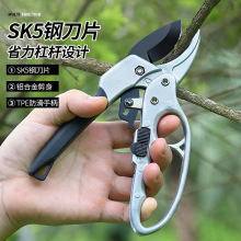 KS5不锈钢修枝剪果树园林剪刀修树枝滑轮多功剪刀嫁接剪厂家批发