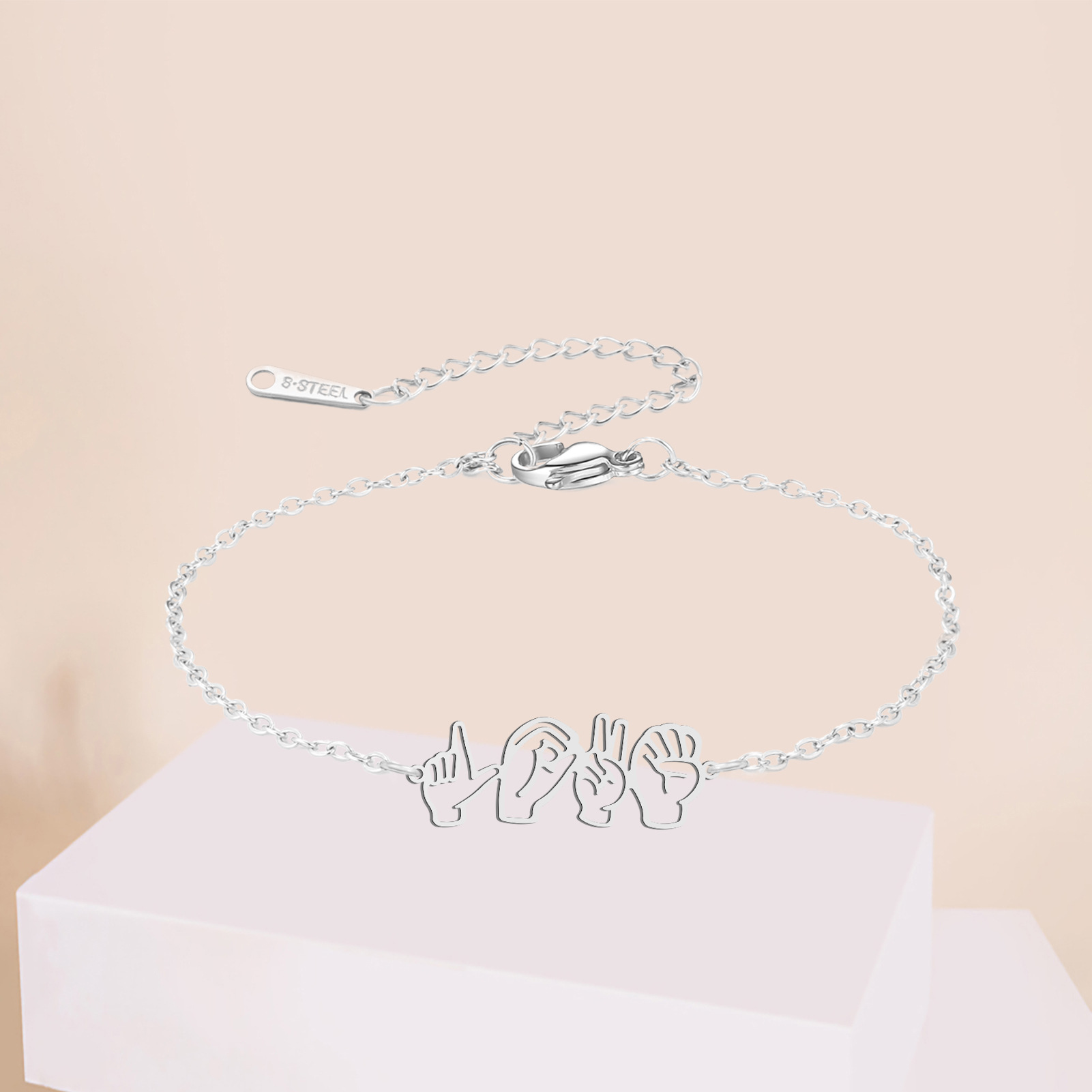 All Seasons Season Simple Style Solid Color 304 Stainless Steel Plating Men's Bracelets Men's Chain Bracelets