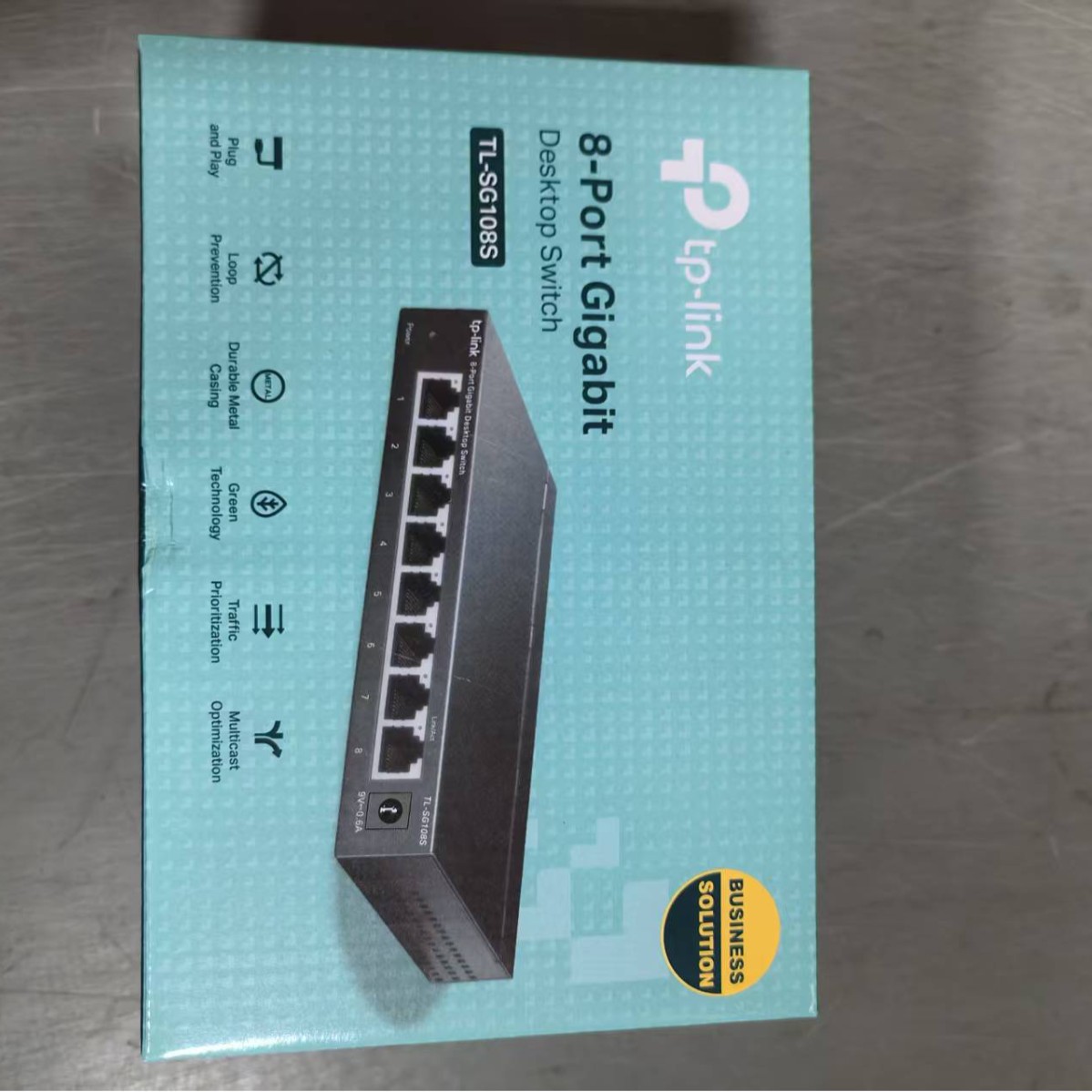SG1008D Gigabit Şəbəkə Kommutatoru, 5/8 Portlu, Polad Korpus