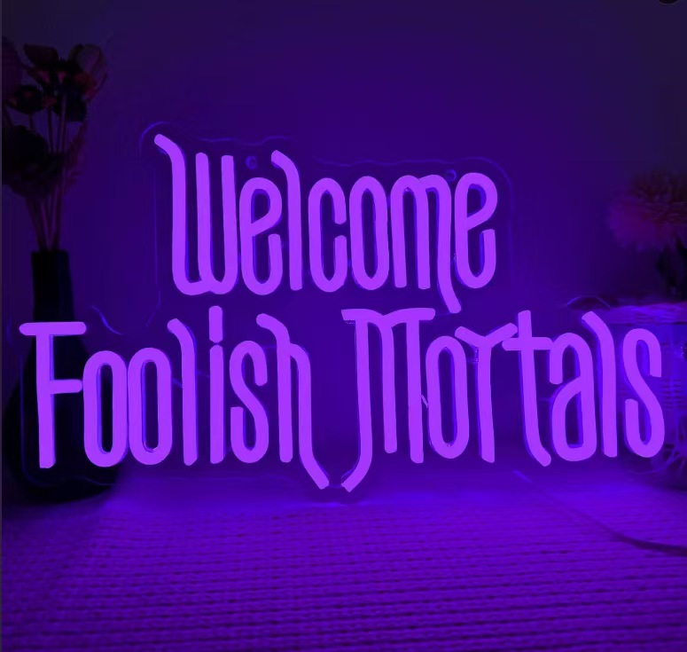 Luz de neón transfronteriza amazónica personalizada calabaza fantasma de Halloween luces decorativas happy Halloween atmósfera
