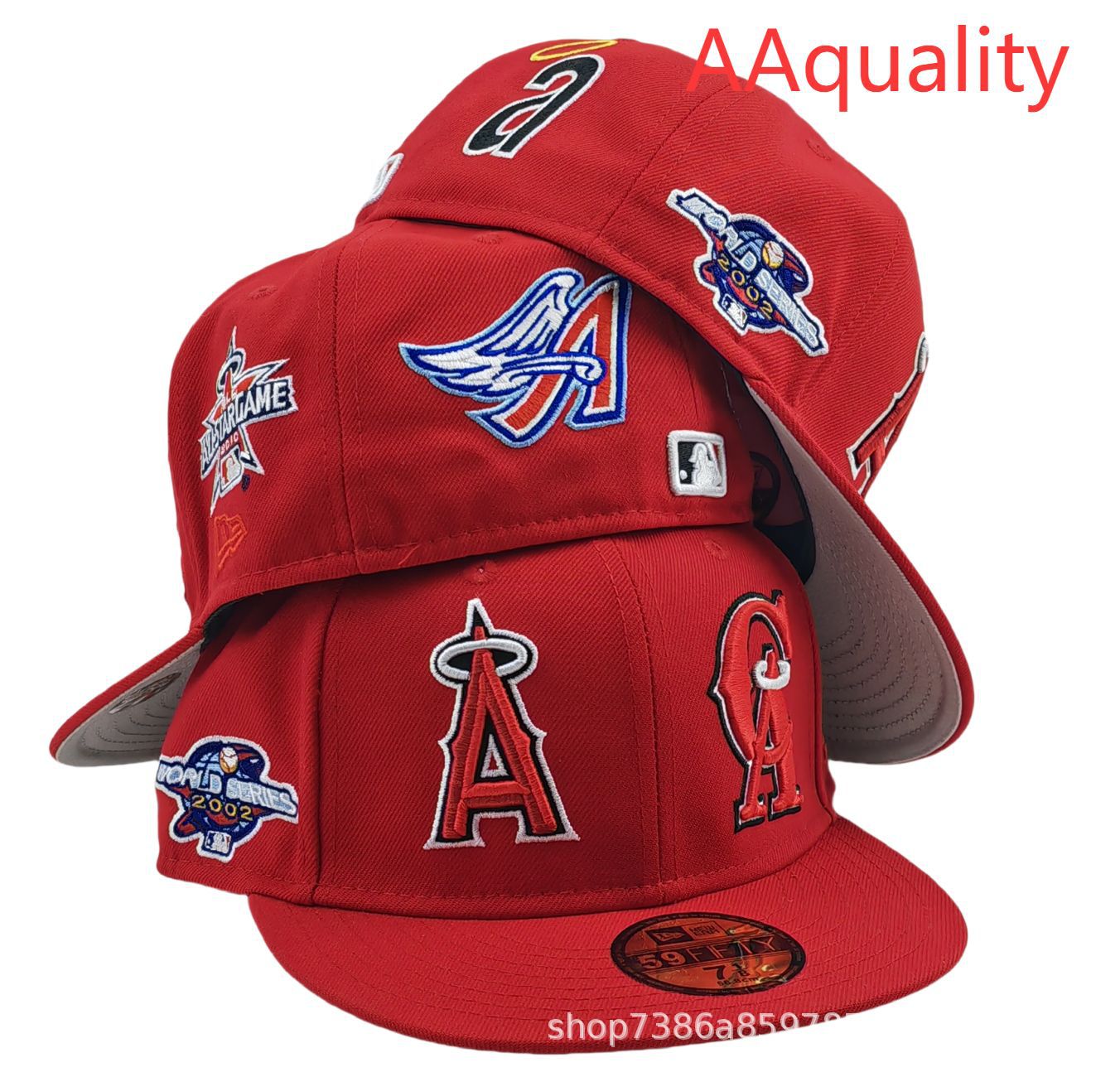 2025 nueva venta caliente exportación transfronteriza MLB gorra de béisbol AA patrón ala plana tamaño de moda sombrero de ala plana