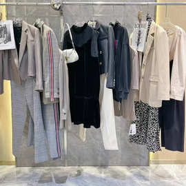 25秋唯媚优雅干练风连衣裙上衣风衣外套裤裙品牌折扣直播一手货源