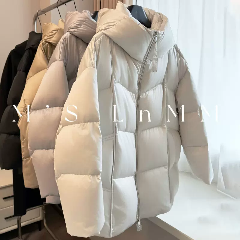 2025冬季新款白鸭绒羽绒服女款高端女面包服外套品牌女装批发货源
