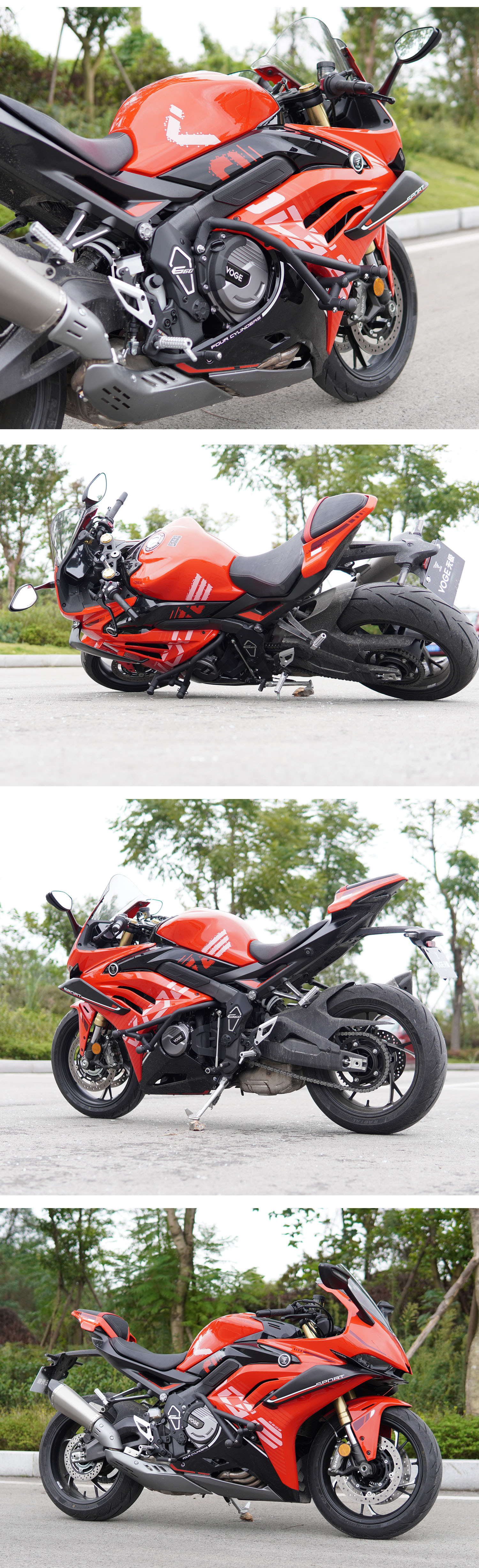 Suitable for stepless RR660S carbon steel thickened spring head motorcycle bumper anti-fall anti-collision bar modification accessories