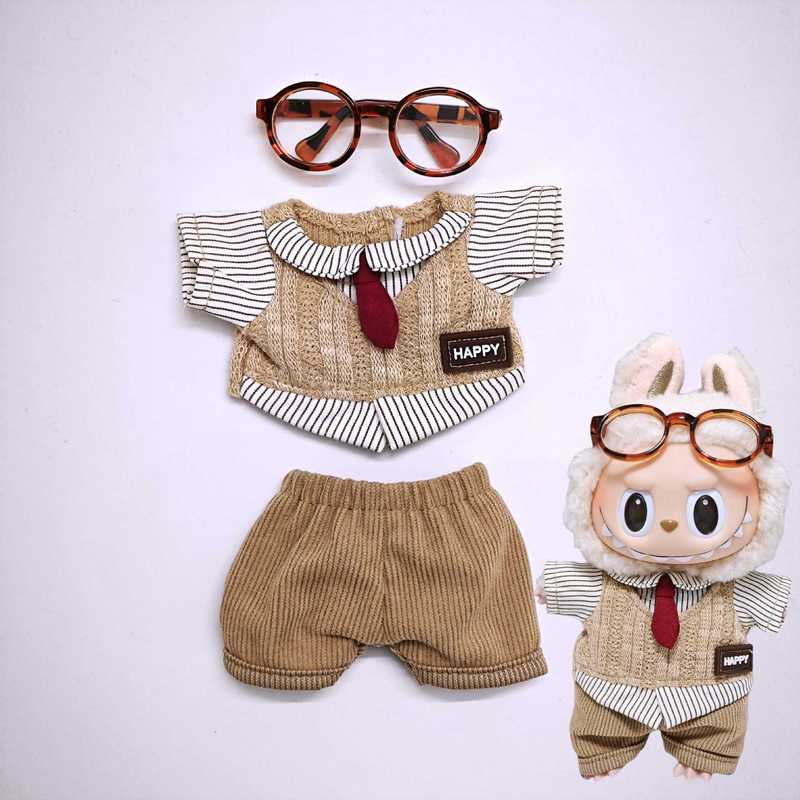 ラブブベビー服 1/2/3 世代 15cm17cm ラブブ服 ヘッドフォン カメラセット labubuv3 ベビー|undefined