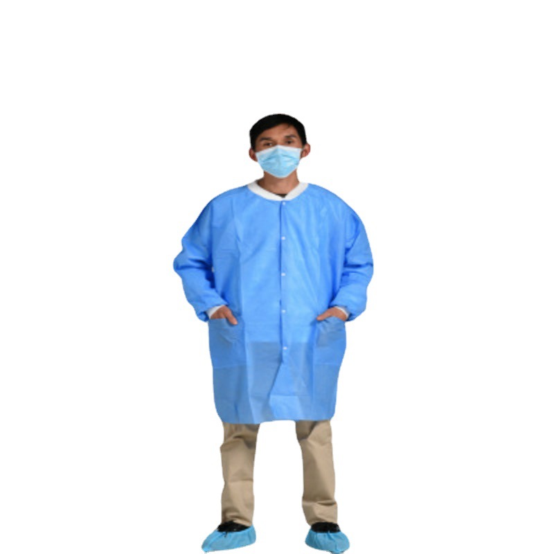 一次性白大褂长袖无纺布工作服批发防静电重庆四川洁净加厚无纺布