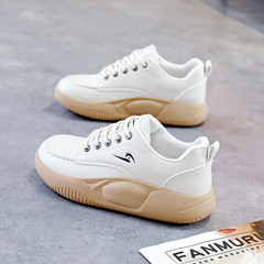 2023 Spring New Korean Style White Shoes for Women, Ins Student Casual Streetwear Shoes, Thick Heel Women's Shoes Q210