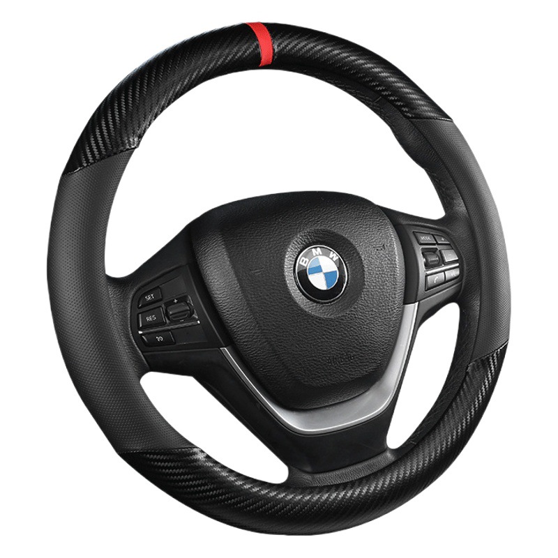 Nueva cubierta del volante popular Transfronteriza perforada de fibra de carbono Four Seasons cubierta de la manija del coche al por mayor generación de dibujos animados FLOR DE GIRASOL