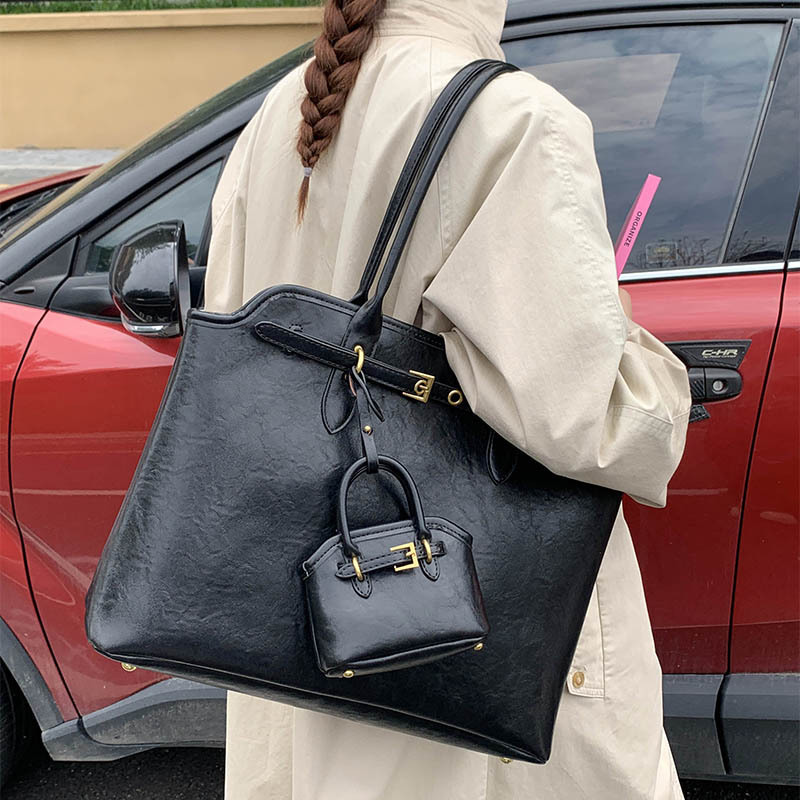 2025 otoño y invierno nueva gran capacidad de transporte bolsa bolsa de mano maletín retro bolso de hombro bolsa de compras de alta calidad