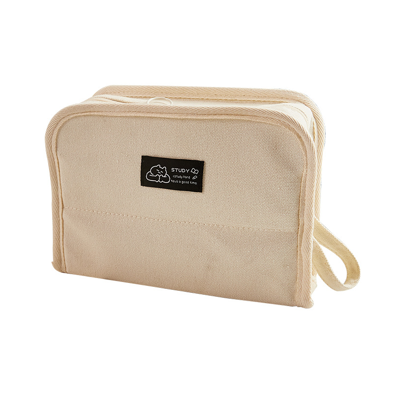 9 bolsas de bolígrafo de gran capacidad en bolsas de lápiz de nicho japonés simples de alto valor facial bolsas de papelería de estudiantes de secundaria