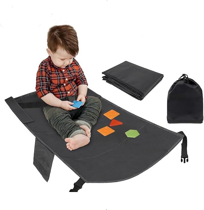 Children's aircraft lounge aircraft seat extender, retractable, essential items for children traveling