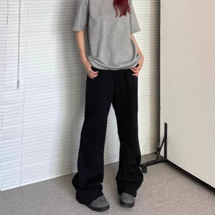 American Style Street Retro Three-Dimensional Cut Casual Sweetpants Men's and Women's Trendy Brand Design Sense Loose Straight Slim Look Micro-pants