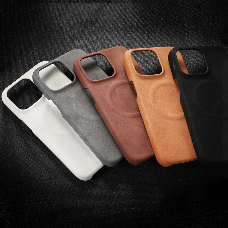 Suitable for Apple 17 Phone Case, Skin-Feel Lambskin Magnetic iPhone 16 Half-Cover, 15Promax Skin-Feel, 14/13