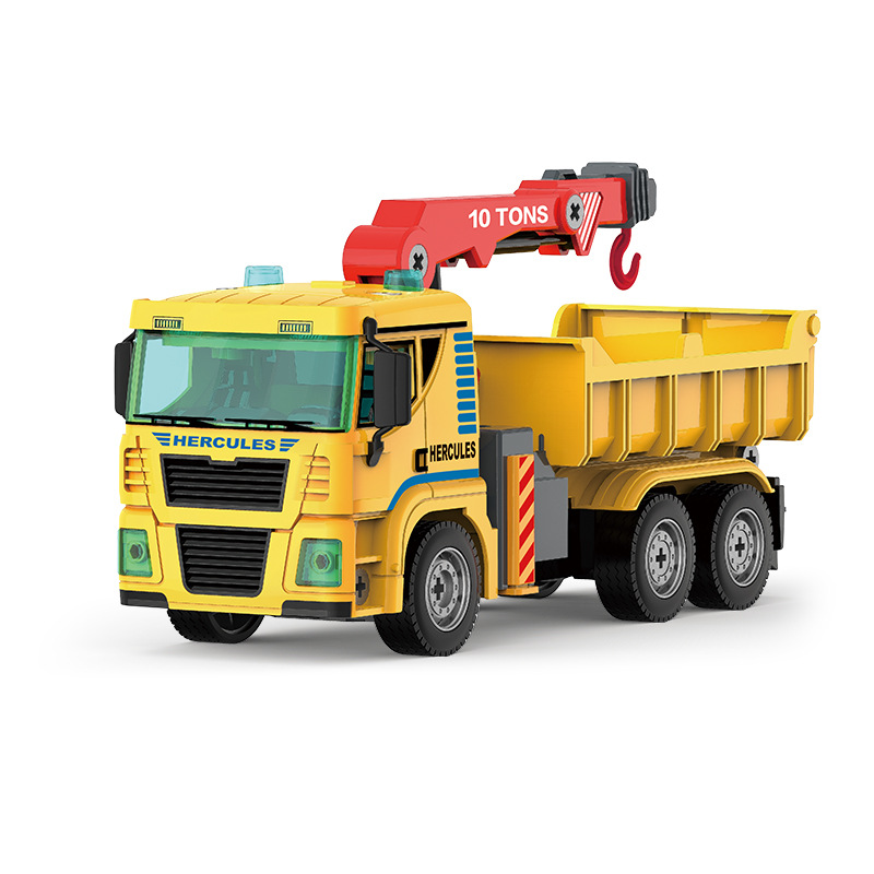 Envío gratuito grande desmontaje ingeniería vehículo juguete DIY tuerca desmontable montaje simulación minería vehículo modelo camión de bomberos