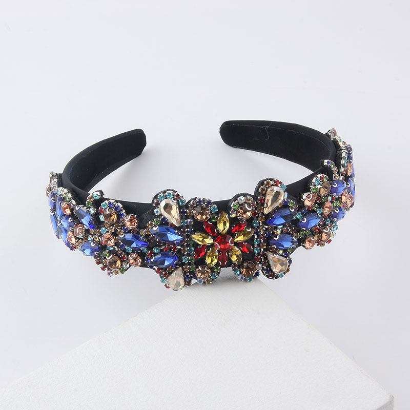 New Fashion Baroque Diamond-embedded Court  Women's Retro Wide-brimmed Headband display picture 4