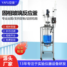 固相玻璃反应釜结晶砂芯过滤搅拌反应器多肽合成减压蒸馏聚合釜