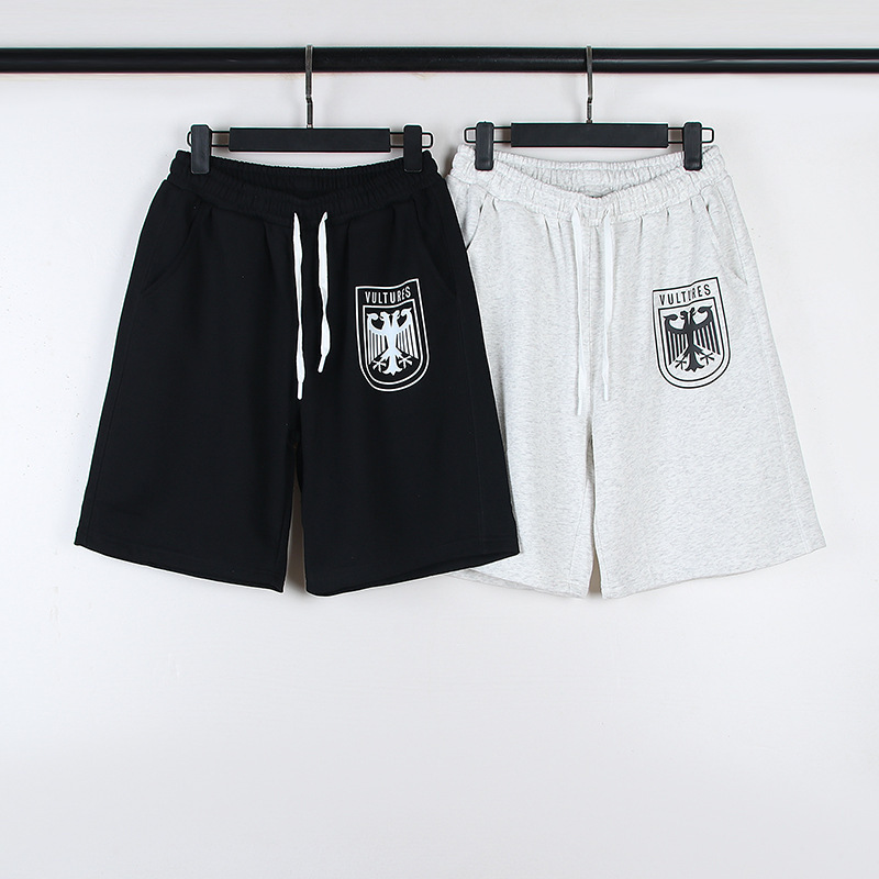 2024 High Street Kanye West Collaboration Vultures Album Merchandise Double-Headed Eagle Loose Shorts Trendy Five-Point Pants 2024 High Street Kanye West Collaboration Vultures Album Merchandise Double-Headed Eagle Loose Shorts Trendy Five-Point Pants