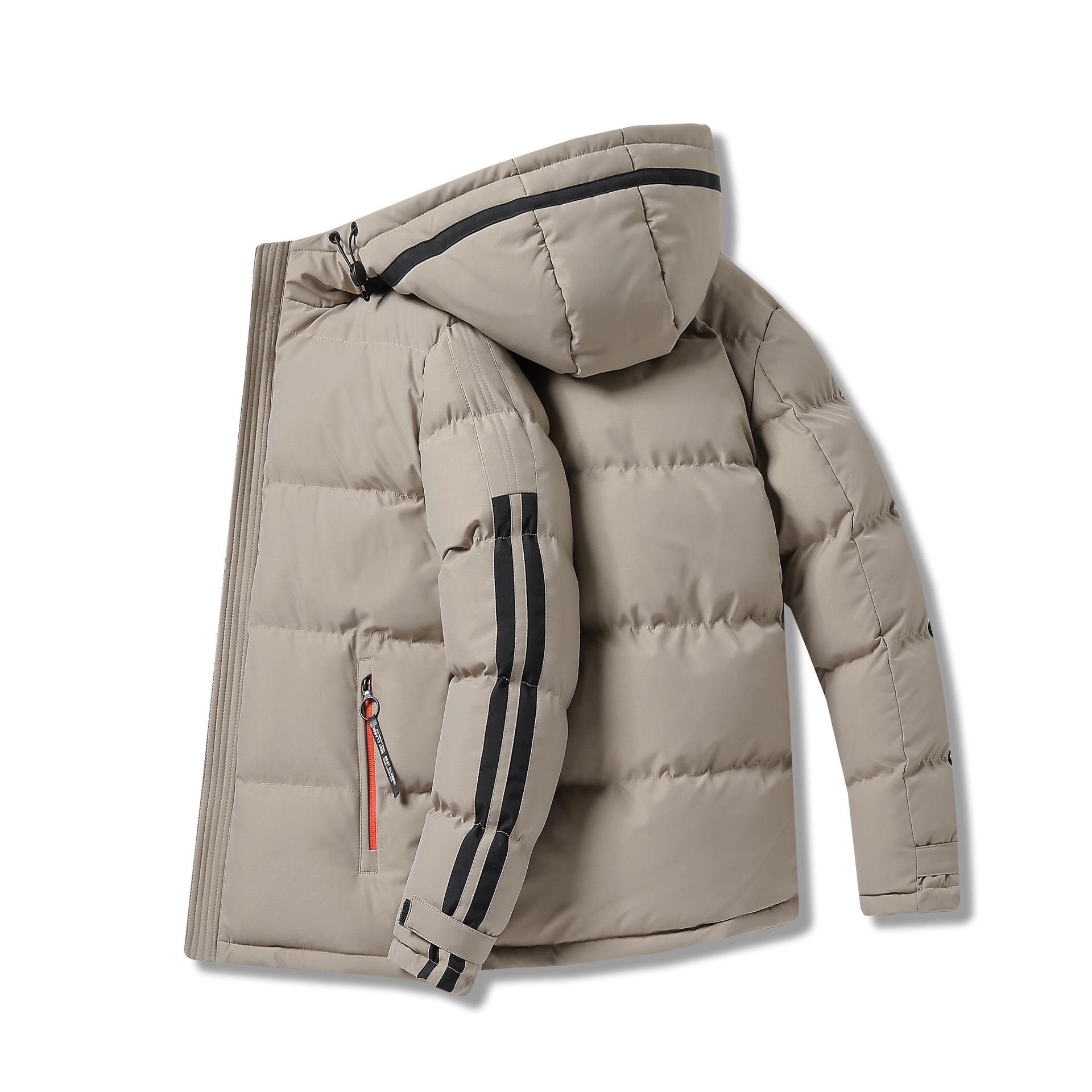 Abrigo de algodón acolchado abrigo de hombre Otoño e Invierno ropa de moda forrada de lana para hombre engrosada invierno abrigo corto de algodón acolchado marca de moda al por mayor de algodón