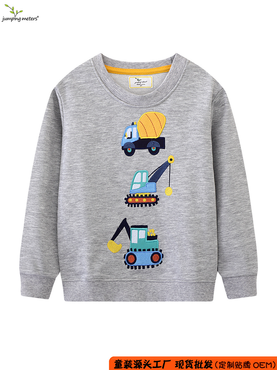 Children's autumn long-sleeve with a round collar