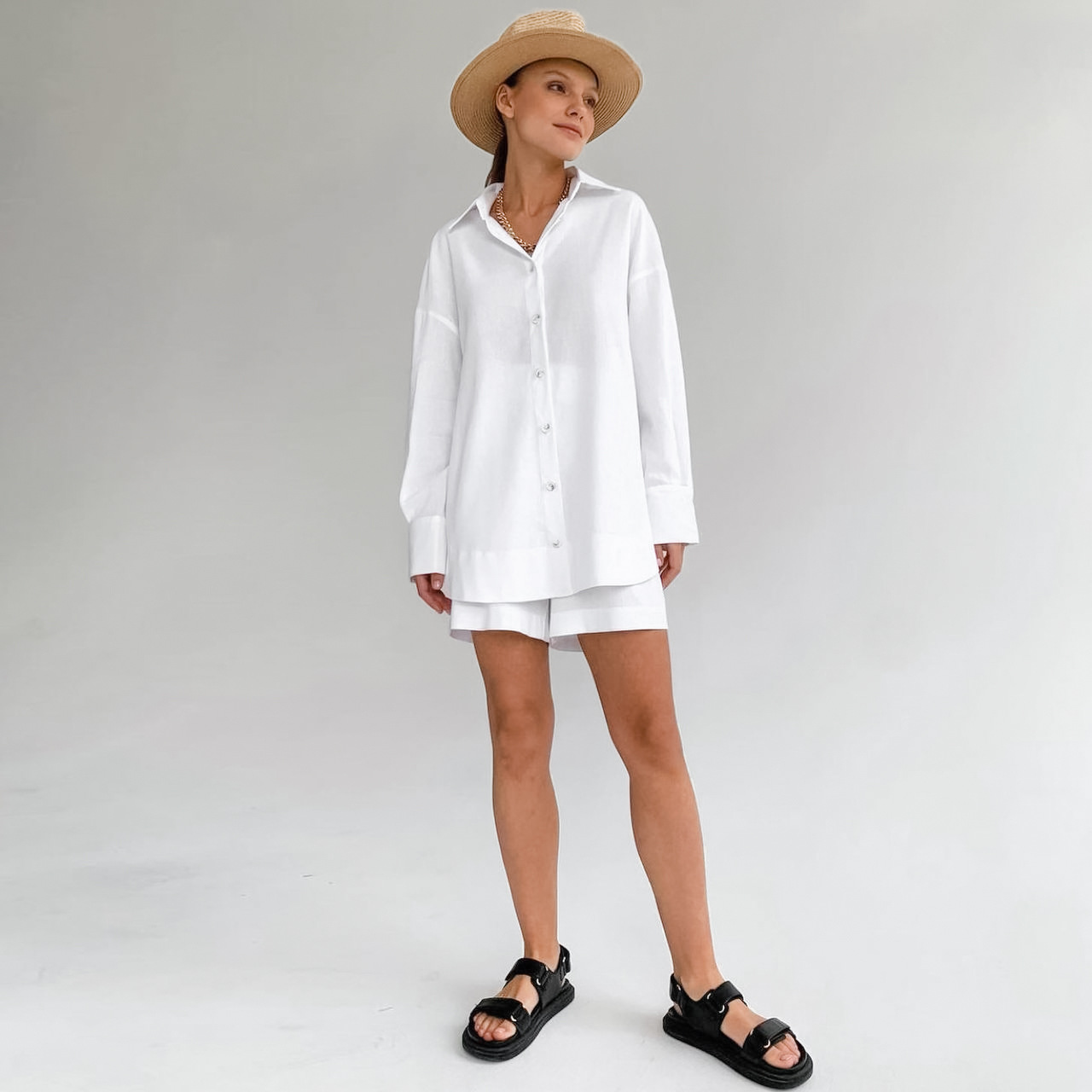 Women's Gender Daily Women's Casual Solid Color Cotton Shorts Co-ord Set Shorts Sets