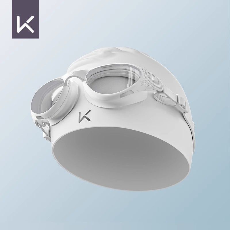 투명화이트 패키지 [수영고글+수영모] - 플랫라이트