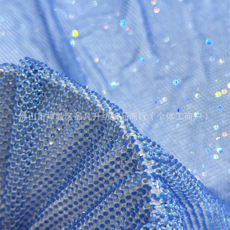 Fabricantes de tela de diamante caliente de alta densidad de 6 imitación de diamante australiano moda cena espectáculo de fiesta vestido de tela