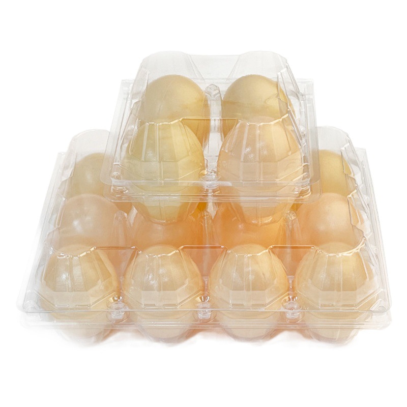 Caja de plástico desechable para huevos, paquete de 10 unidades, bandeja transparente y reforzada para huevos, paquete de 30 unidades, venta directa del fabricante.