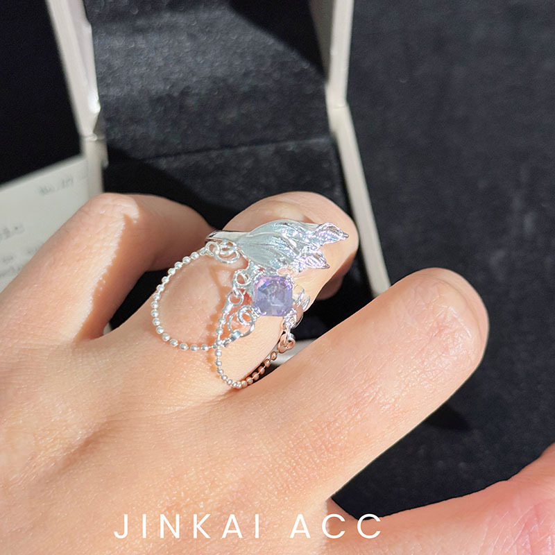 Exquisite Fish Tail Index Finger Ring For Women Unique Design_voghion.com