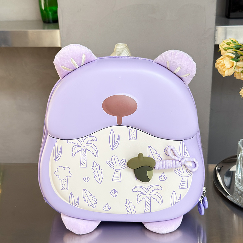 Sound Bear Kindergarten Mochila Mochila Dibujos animados Cute de gran capacidad Protector de columna Reducción de carga Mochila para niños Mochila Fabricante