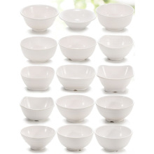密胺小碗白色米饭碗粥碗快餐汤碗仿瓷餐厅餐具塑料调料碗小碗商用
