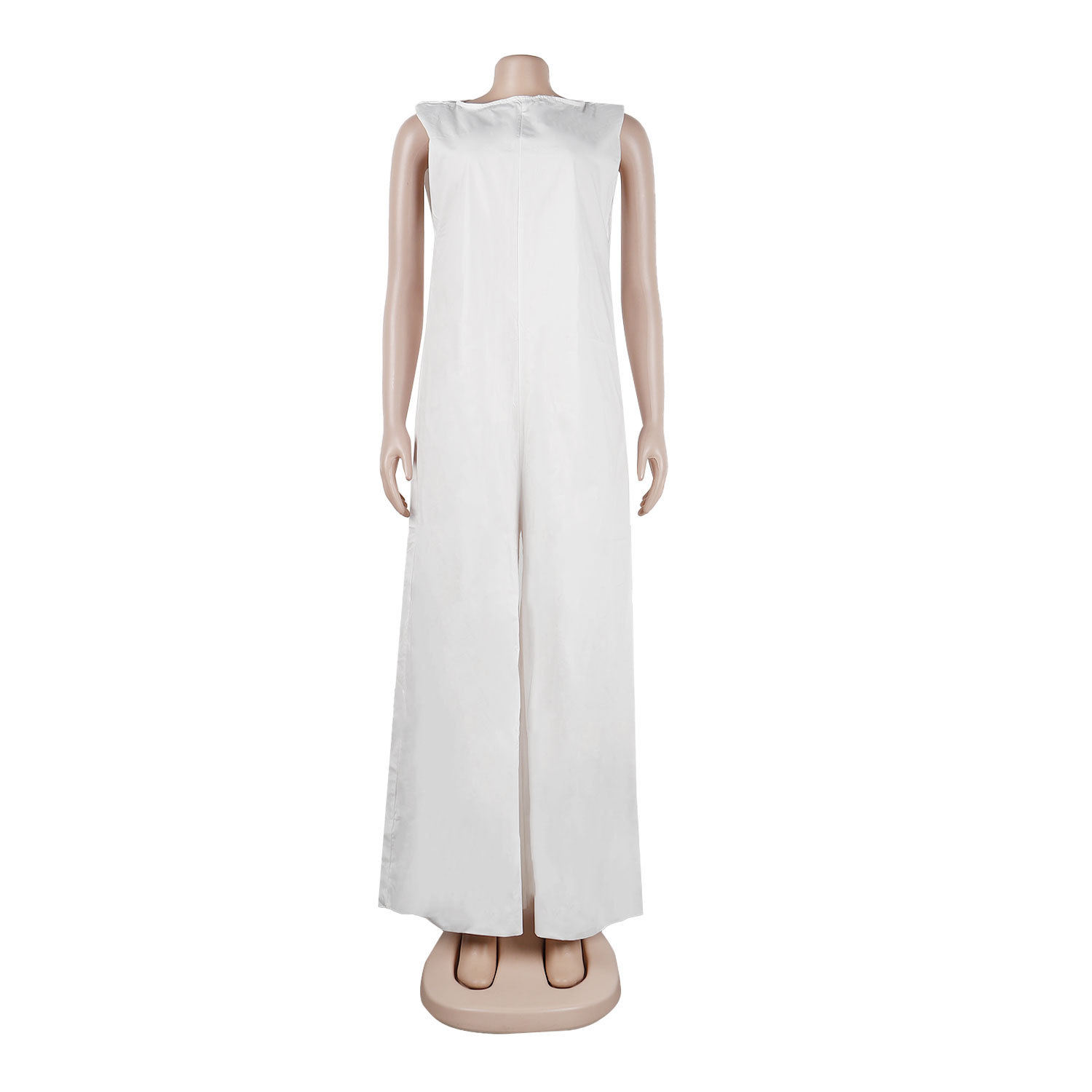 Women Casual Solid Color Wide Leg Jumpsuit 12 Women Casual Solid Color Wide Leg Jumpsuit